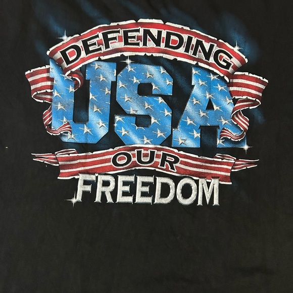5/$25 USA Freedom “Unleash the Pride” “Defending our Freedom” t-shirt size L-XL - Picture 4 of 7